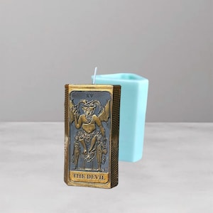Teufelskerzenform Handgemachte Silikonformen Tarot Karten Formen Mondphasen Kerzenform Wicca Kerzenform Intention Kerzenform Witchcraft