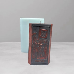 Death Tarot Card silicone mold Handmade magic candle mold Moon phases candle mold Halloween moulds Spiritual resin mold Witchy molds