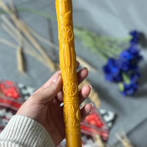 Silikonform för Kyndelsmässljus, ukrainsk Sretenie-ljusform, kyrklig ljusform för bivax, religiöst ritualljus