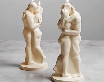 Unique 3D Mold For Resin Women Soy Wax Candles Silicone Couple Soap Handmade, Sculpture candle, torso candle/female candle/Venus Goddess