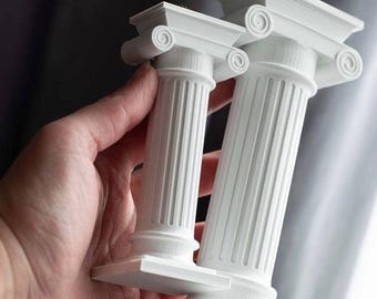 3D-Sturmkerzenform, Marmorsäule, römische Aufträge Form Aromakerzenform, DIY-Kerzenform Kerze Basteln, Epoxidharz handgefertigt