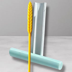 Wheat Taper Candle Silicone Mold Tall Handmade Mold for Beeswax Soy Wax Plaster Resin, Soap Sheaf Candle Mould Thin Wheat mould wheat stalk