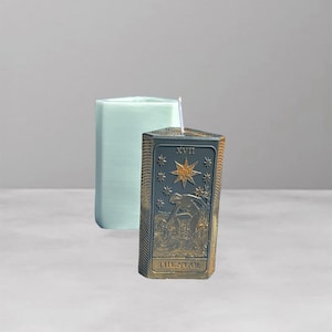 The Star Silikonform Tarot Karte 3D Kerzenform Mondphasenform Altar Ritual Spirituelle Harzform Hexerei Manifestation Wiccaform
