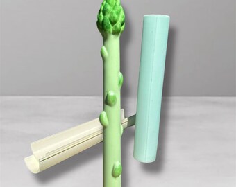 8.6 Asparagus Candle Mold Vegetable Taper Candle Mold Spring Greenery Candle Mold  Unique Kitchen Decor Candle Mold Food Theme Silicone Mold