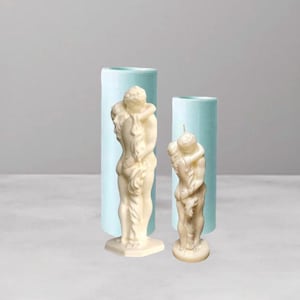 New pair in love men and woman mold, Sexy Couple in love Silicone Mold ,Lovers candle mold,Valentine&#39;s day candle mold, concrete candle mold