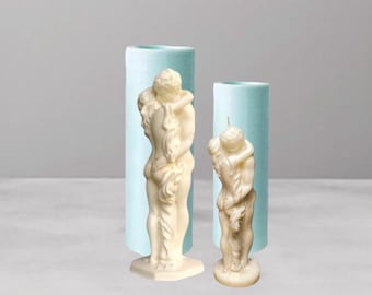New pair in love men and woman mold, Sexy Couple in love Silicone Mold ,Lovers candle mold,Valentine's day candle mold, concrete candle mold