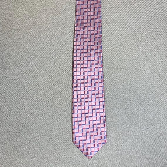 Michelson’s London Sevenfold Silk Tie 3D Cube Tumbling Blocks