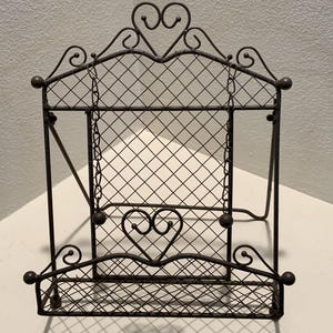 Vintage-Style Metal Porch Swing Recipe Book Stand / Cookbook Holder - Shabby Chic Decor