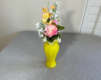 ヴィンテージ ムラーノ イエロー 渦巻きガラス 花瓶 7インチ - Etsy 日本