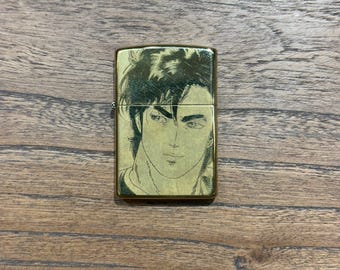 Encendedor Zippo de latón personalizado con grabado láser: temática de cazador urbano, diseño de dos caras