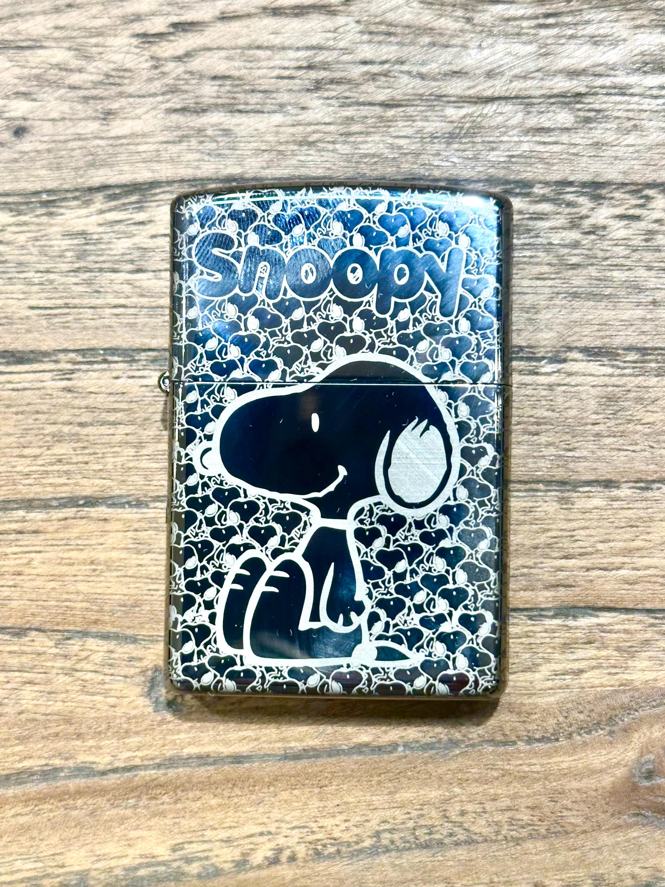 Laser Engraved Zippo Lighter – Snoopy Theme, 5-sided Custom Design