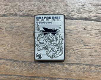 Custom Laser Engraved Zippo Lighter – Dragon Ball Theme, 5-Sided Design