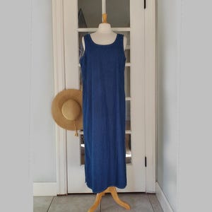 Cold Water Creek Blue Denim Embroidered Tribal Boho Tunic Short Sleeve Pocket Dress 2X Etsy