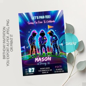 Boy Golf Invite, Boys Golf Party, Golf Birthday Invite, Golf Birthday Party, Invitation Template, Mini Golf Birthday, Mini Golf Birthday, Mini Golf Games, Mini Golf Party, Sports Party Invites, Teens Birthday Party, Sport Invitation, Sport Party Invite, Template, Template Printable