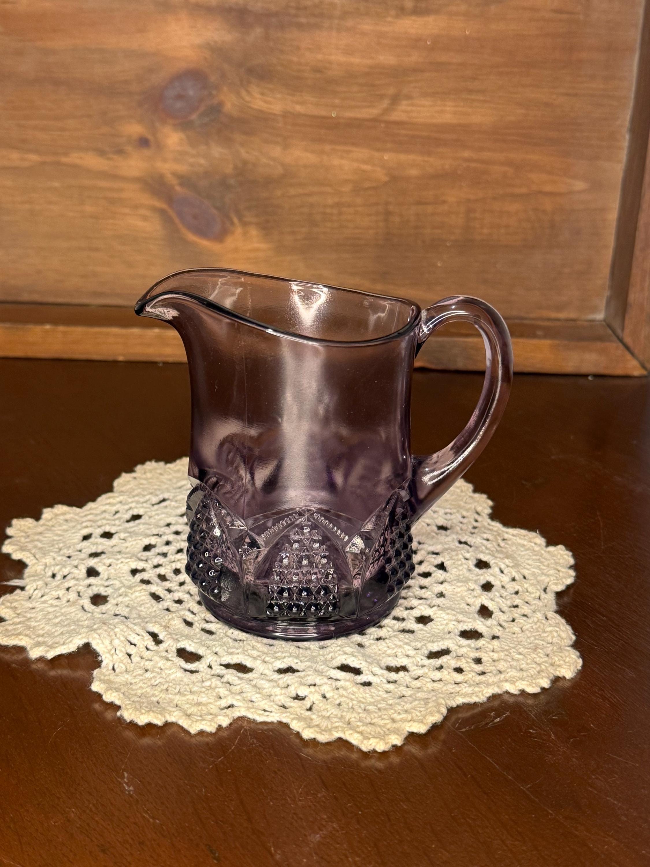 Fenton Purple Pitcher - Etsy