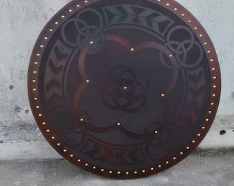 Middeleeuws schild, rond schild LARP middeleeuws houten Viking Keltisch Schots schild