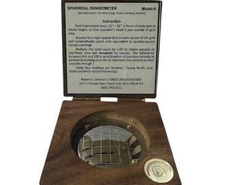 Forestry Spherical Crown Densiometer | Convex Canopy Measurement Tool | Forest Survey Instrument