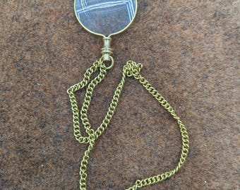 Pocket Monocle, Magnifying Monocle, Pocket Magnifying Glass - Steampunk Retro Gift - Pocket Monocle Costume - Pocket Magnifiers Handmade