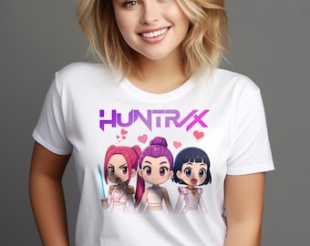 Kpop Huntrix PNG, Kpop Demon Hunters PNG, Huntrix Merch, Saja Boys Shirt, Demon Hunter Shirt, Rumi Zoey Mira Jinu, Kpop Merch Huntrix Shirt