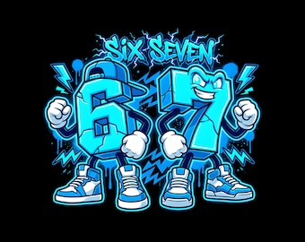 67 PNG | Italian Brainrot Meme Sublimation Design | Six Seven PNG | Digital Download