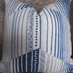 Designer Pillow Cover, Kravet Reflex, Atlantic
