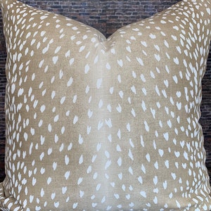 Designer Pillow Cover , VY, Antelope, Fawn image 3