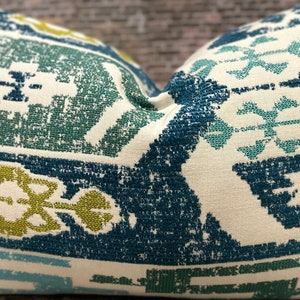 Funda de almohada de diseño, BLFKT, turquesa/verde azulado