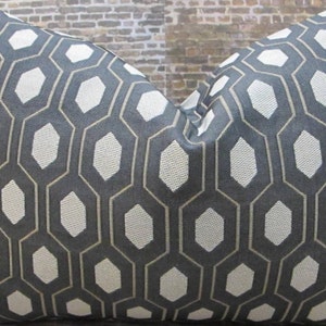 Designer Pillow Cover  - Lumbar, 16 x 16, 18 x 18, 20 x 20 Thom Filicia Euclid Tuxedo