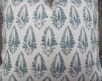 Lacefield Designs, Block Print, Agave, Ariel, Spa Blue