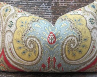 Designer Lumbar  Pillow Cover,  Latika Ikat Festival BY