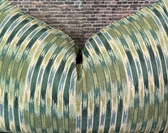 Designer Pillow Cover, ODSH, Green and Blue