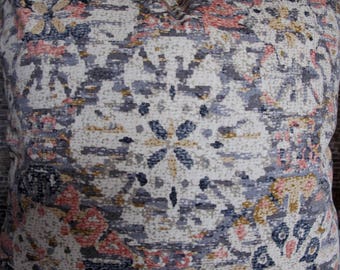 Designer Pillow Cover - Boho Batik CCJ Multi Blush Pink