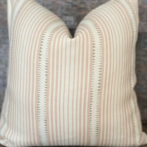 Designer Pillow Cover, Schumacher, Moncorvo, Blush