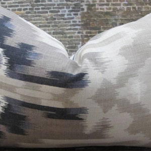 F. Schumacher Kiribati Linen -  12 x 16, 12 x 18, 10 x 20, 14 x 20  Designer Pillow Cover