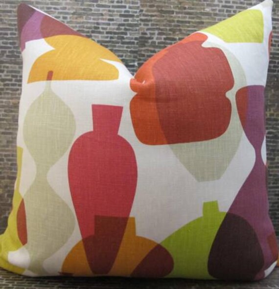 Sale Designer Pillow Cover Lumbar Jonathan Adler Vases Etsy