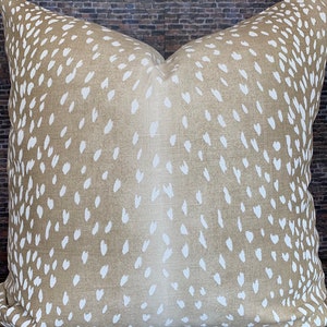 Designer Pillow Cover , VY, Antelope, Fawn image 2