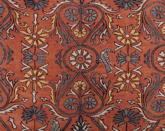 Designer Pillow Cover, Floral, CBRSL, Rust Multi