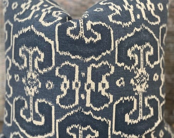 Designer Pillow Cover, Lacefield, Bengali Indian Blue