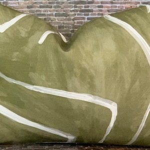Kelly Wearstler Graffito, Designer Pillow Cover, Fern