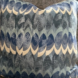 Designer Pillow Cover, MCHCLS, Chenille, Blue Gem