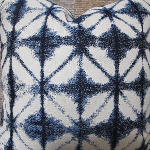 Outdoor Pillow Cover, Sunbrella Midori Indigo
