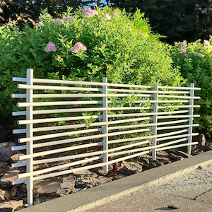 Aluminum Garden Fence Set (6 pcs): Weatherproof Flower Bed Border