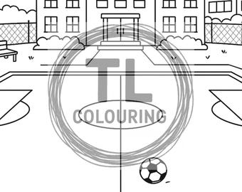 Football Coloring Page: Kids' Printable Sports Activity (PDF Download, Ages 3+)