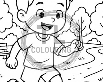 Football Coloring Page: Kids' Printable Sports Activity (PDF Download, Ages 3+)