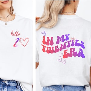 T-shirt personnalisé pour un 20e anniversaire, T-shirt « Dans ma vingtaine », Cadeau pour un 20e anniversaire, T-shirt vintage 2006, Cadeau d'anniversaire pour femme