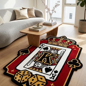 Écusson de cartes à jouer Roi de pique, écusson brodé couronne de casino, écusson à repasser Roi de poker, écusson de veste de dés de jeu, cadeau de jeu de cartes