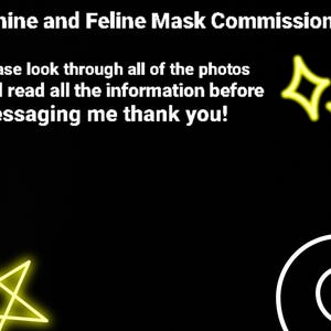 Canine and Feline Mask Commissions!!