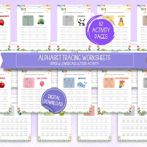 Alphabet Tracing Worksheets: Preschool & Kindergarten Letter Practice (PDF Download)