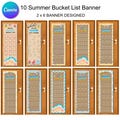 Summer Bucket List Banner | Family Summer Activities Photo Banner | Editable Canva Template | Kids Summer Memories Display | Summer Decor product logo