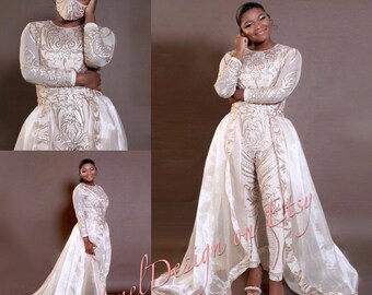 bridesmaid jumpsuit with skirt